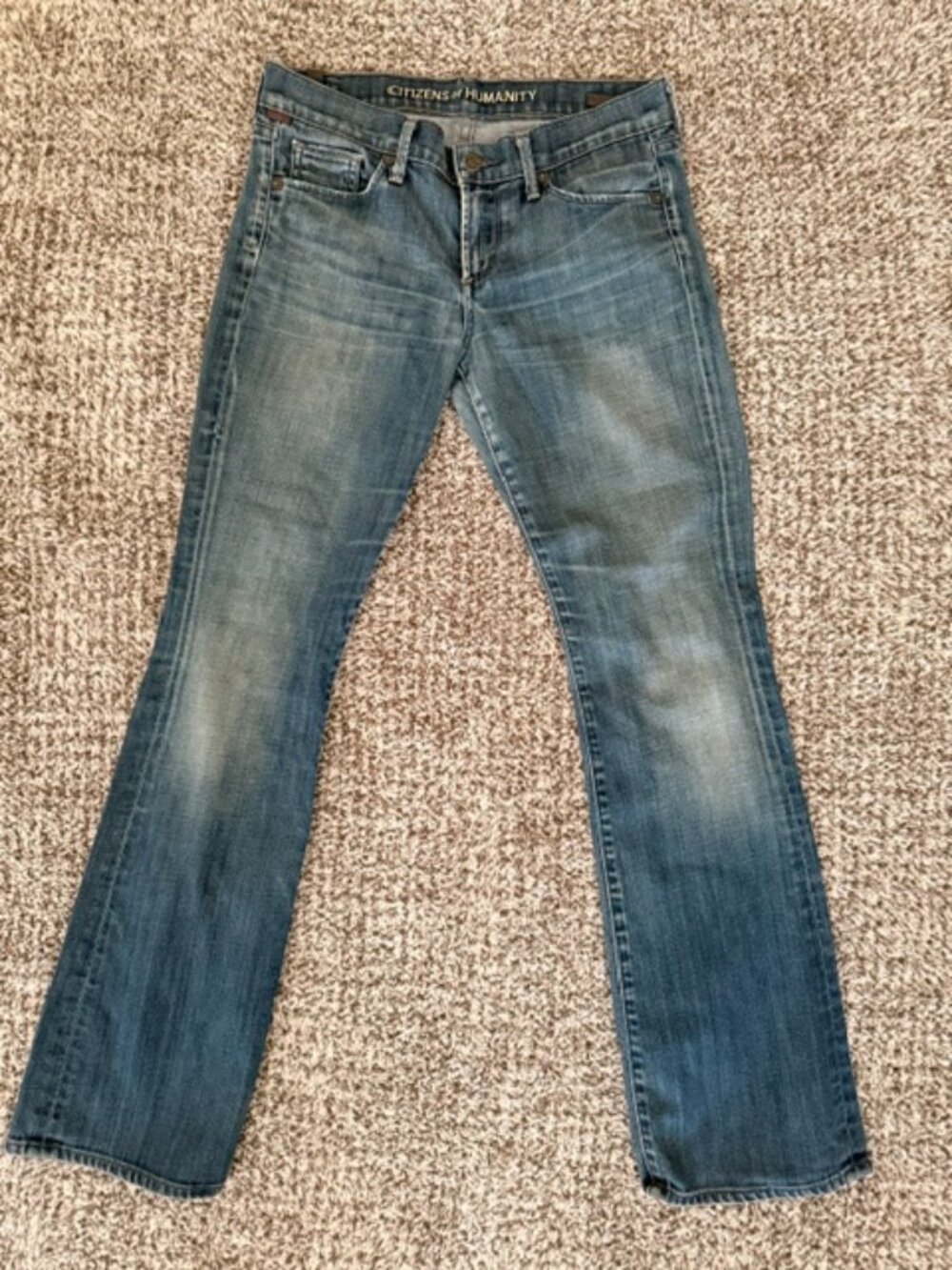 Citizens of Humanity Dita Low-Rise Boot Cut Jeans-Size 27, Inseam 30